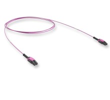 Оптический патчкорд LC/LC Duplex Uniboot, Push-Pull-Boot, 50/125 OM4, FRNC, ULL, 5 м