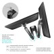 ONKRON кронштейн для монитора 13"-32" настольный, чёрный G160