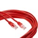 Патчкорд/ Патчкорд литой "Telecom" UTP кат.5е 10,0м красный