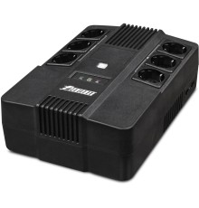 ИБП POWERMAN Brick 600, линейно-интерактивный, 600ВА, 360Вт,   3 евророзетки с резервным питанием, 3 евророзетки с фильтрацией, защита RJ45/RJ11, батарея 12В 7Ач 1 шт.,  293мм х 202мм х 93мм, 4.5 кг./ UPS POWERMAN Brick 600, line-interactive, 600VA, 360W,