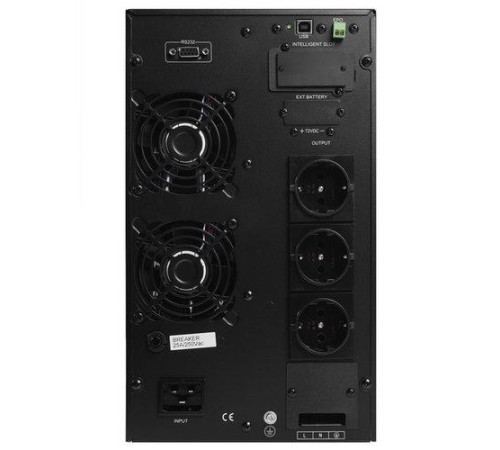 ИБП POWERMAN Online 3000, LCD, двойного преобразования, 3000ВА, 2700Вт, 8 штук IEC320 С13 с резервным питанием, USB, RS232, слот SNMP, разъем EPO, батарея 12В 9Ач 6 шт., 1 кабель для нагрузки C13/C14, 191 х 337 х 460 мм., 25.52 кг./ UPS POWERMAN Online 30 ИБП POWERMAN Online 3000, LCD, двойного преобразования, 3000ВА, 2700Вт, 8 штук IEC320 С13 с резервным питанием, USB, RS232, слот SNMP, разъем EPO, батарея 12В 9Ач 6 шт., 1 кабель для нагрузки C13/C14, 191 х 337 х 460 мм., 25.52 кг./ UPS POWERMAN Online 30
