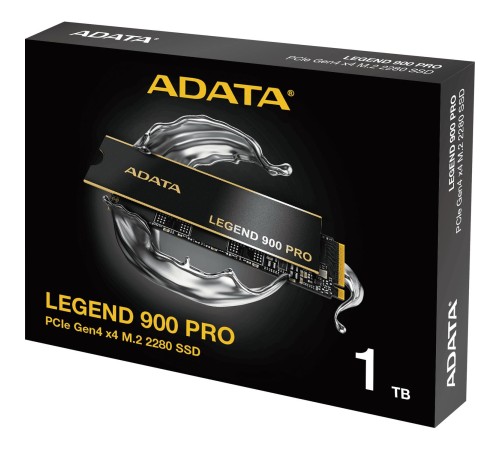 Твердотельный накопитель/ ADATA SSD LEGEND 900 PRO, 1000GB, M.2(22x80mm), NVMe 1.4, PCIe 4.0 x4, 3D NAND, R/W 7400/6000MB/s, IOPs н.д./н.д., TBW 600, DWPD 0.3 (5 лет) Твердотельный накопитель/ ADATA SSD LEGEND 900 PRO, 1000GB, M.2(22x80mm), NVMe 1.4, PCIe 4.0 x4, 3D NAND, R/W 7400/6000MB/s, IOPs н.д./н.д., TBW 600, DWPD 0.3 (5 лет)