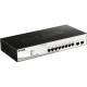 Коммутатор/ DGS-1210-10/FL Managed L2 Switch 8x1000Base-T, 2x1000Base-X SFP, Surge 6KV, CLI