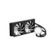Водяное охлаждение для процессора/ Water Cooling System SAMA L40 Black (240mm, Black, ARGB/ Fans: 2x120mm, 82.79CFM, 29dBA, 2000RPM/ Pump height 52mm, 29dBA, 2500RPM, Rad thickness 27mm/ S: 1851, 1700, 1200, 20XX, 115X, AM5, AM4)