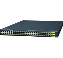 коммутатор/ PLANET IPv6/IPv4, 48-Port Managed 802.3at POE+ Gigabit Ethernet Switch + 4-Port 100/1000X SFP (440W)