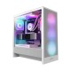 Корпус ПК без блока питания/ Case NZXT H5 Flow RGB, Midi-Tower, TG, 4x120mm RGB, 1xUSB-A 3.2 + 1xUSB-C 3.2, E-ATX, ATX, mATX, mITX White