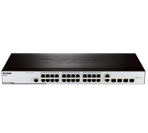 Управляемый коммутатор D-Link Управляемый L2 коммутатор, 24x100Base-TX, 2x1000Base-X SFP, 2xCombo 1000Base-T/SFP, защита от статического электричества до 6 кВ, CLI, консольный порт RJ-45, поддержка Dying Gasp Управляемый коммутатор D-Link Управляемый L2 коммутатор, 24x100Base-TX, 2x1000Base-X SFP, 2xCombo 1000Base-T/SFP, защита от статического электричества до 6 кВ, CLI, консольный порт RJ-45, поддержка Dying Gasp