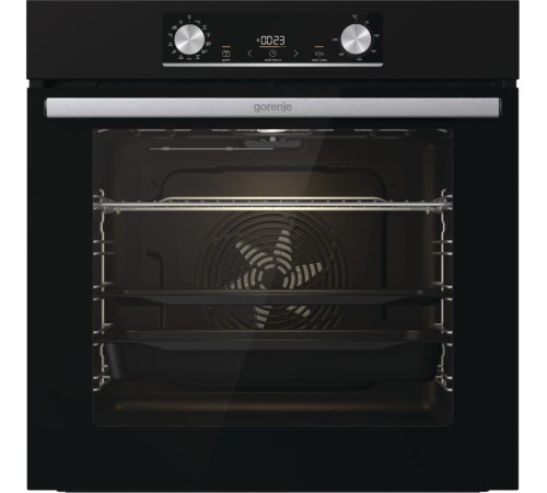 Встраиваемые электрические духовки GORENJE/ Духовой шкаф, 77л, 60 см, ExtraSteam: приготовление с паром, Очистка паром AquaClean, черный