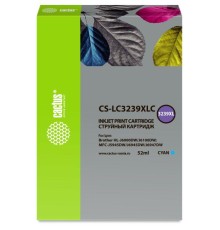 -/ Картридж струйный Cactus CS-LC3239XLC голубой (52мл) для Brother HL-J6000DW/J6100DW