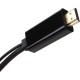Кабель-переходник/ Кабель-переходник HDMI(M) +USB---> DP(F) 0.15m 4K*60Hz VCOM<CG599E>