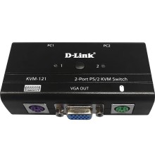 Коммутатор/ KVM-121 2-port KVM Switch, VGA+PS/2 ports