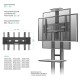 ONKRON мобильная стойка для ТВ и профессиональных дисплеев 40"-70", макс 45.5кг, чёрная TS1551