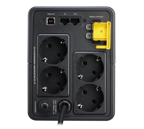 Источник бесперебойного питания APC Back-UPS 750VA/410W, 230V, AVR, 4 Schuko Sockets, USB, 1 year warranty