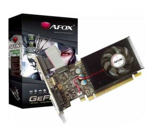 Видеокарта/ VGA AFOX NVIDIA Geforce GT710 LP 2GB, DDR3/64-bit, PCIe 2.0, 1xDVI-D, 1xHDMI, 1xD-Sub, 1-slot