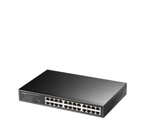 Коммутатор/ 24-Port Gigabit Switch, 24 Gigabit RJ45 Ports, IGMP Snooping, Loop Detection/Prevention, 802.1p/DSCP QoS, Switch/VLAN/Extend working mode DIP switch, Rack-mountable Steel Case, Power Saving, Plug & Play, Rack-Mount kits included