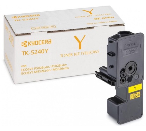 тонер-картридж Kyocera TK-5240Y/ Kyocera TK-5240Y, 3000 pages for Kyocera P5026cdn/cdw, M5526cdn/cdw, Yellow