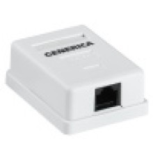 Розетка инф. настенная RJ45 кат. 5Е UTP 1 порт GENERICA