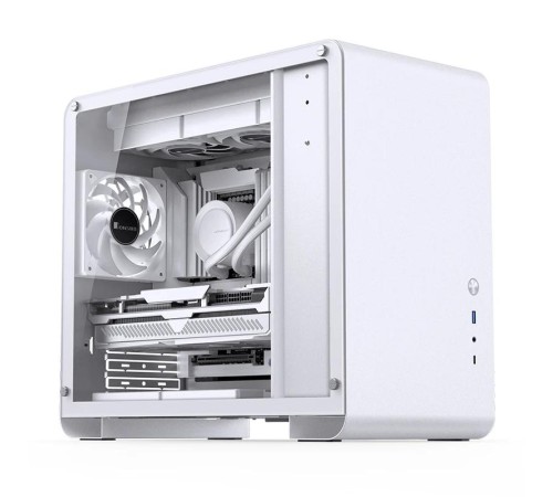 Корпус без блока питания/ Case JONSBO U4 Mini, Mini-Tower, TG, no fan, 1xUSB-A 3.0 + 1xUSB-C 3.2, mATX, mITX White Корпус без блока питания/ Case JONSBO U4 Mini, Mini-Tower, TG, no fan, 1xUSB-A 3.0 + 1xUSB-C 3.2, mATX, mITX White