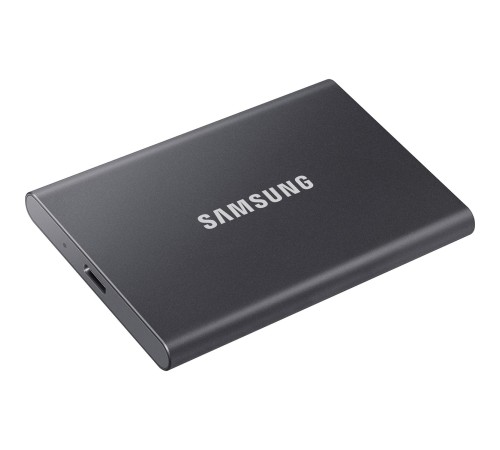 Внешние HDD и SSD/ Samsung External SSD T7, 1000GB, Type-C, USB 3.2 Gen2, R/W 1050/1000MB/s, 85x57x8mm, Titan Gray (12 мес.) Внешние HDD и SSD/ Samsung External SSD T7, 1000GB, Type-C, USB 3.2 Gen2, R/W 1050/1000MB/s, 85x57x8mm, Titan Gray (12 мес.)