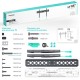 ONKRON кронштейн для телевизора 43"-85" фиксированный, чёрный FM6