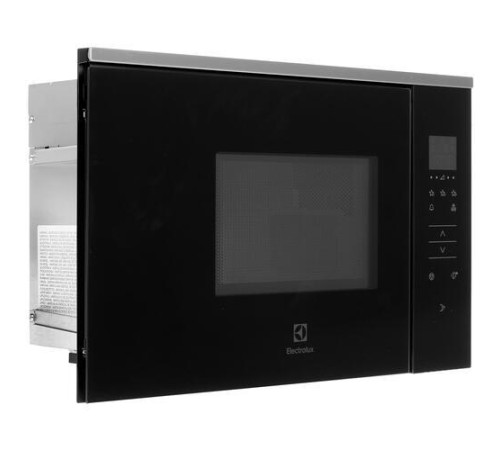 Встраиваемая микроволновая печь ELECTROLUX/ Встраиваемая микроволновая печь с грилем, объем объем 17 л., высота 371 мм, цвет черный/нерж.cталь