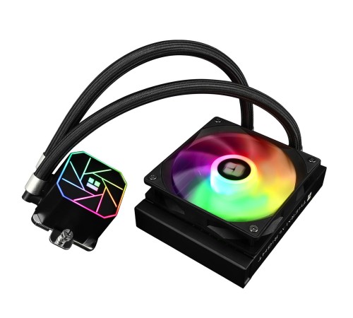 Система жидкостного охлаждения/ Water Cooling System Thermalright Aqua Elite 120 V3 (120mm, Black, ARGB/ Fans: 1x120mm, 66.17CFM, 25.6dBA, 1500RPM/ Pump height 53mm, 23dBA, 3300RPM, Rad thickness 27mm/ S: 1700, 1200, 20XX, 115X, AM5, AM4) Система жидкостного охлаждения/ Water Cooling System Thermalright Aqua Elite 120 V3 (120mm, Black, ARGB/ Fans: 1x120mm, 66.17CFM, 25.6dBA, 1500RPM/ Pump height 53mm, 23dBA, 3300RPM, Rad thickness 27mm/ S: 1700, 1200, 20XX, 115X, AM5, AM4)