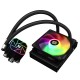 Система жидкостного охлаждения/ Water Cooling System Thermalright Aqua Elite 120 V3 (120mm, Black, ARGB/ Fans: 1x120mm, 66.17CFM, 25.6dBA, 1500RPM/ Pump height 53mm, 23dBA, 3300RPM, Rad thickness 27mm/ S: 1700, 1200, 20XX, 115X, AM5, AM4)