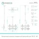 Кронштейн ONKRON/ потолочный 22-70" макс 400х600 высота 717-1584мм наклон -5°/+15° поворот: 60° Макс нагрузка: 68,2кг