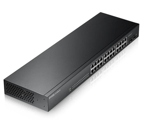 Коммутатор Smart L2 коммутатор Zyxel GS1900-24, rack 19", 24xGE, 2xSFP, бесшумный