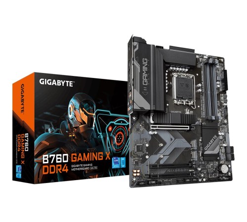 Материнская плата/ MB GIGABYTE INTEL B760 s1700, 4xDDR4(128GB), HDMI 2.0/DP, 1xPCIe 4.0x16, 2xPCIe 3.0x16, 1xLAN (2.5GbE), 4xSATA 6Gb/s, 3xM.2, 3xUSB 3.2, 5xUSB 2.0, ATX Материнская плата/ MB GIGABYTE INTEL B760 s1700, 4xDDR4(128GB), HDMI 2.0/DP, 1xPCIe 4.0x16, 2xPCIe 3.0x16, 1xLAN (2.5GbE), 4xSATA 6Gb/s, 3xM.2, 3xUSB 3.2, 5xUSB 2.0, ATX
