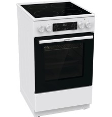 Плита Gorenje/ Плита Gorenje, полезный объем 70 л, эргономичные переключатели, сенсорный программатор IconLED, эмаль SilverMatte, очистка паром, индикатор остаточного тепла для каждой конфорки, дверца CompactDoor 2 стекла + 1 термослой, стеклокерамическая