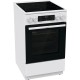 Плита Gorenje/ Плита Gorenje, полезный объем 70 л, эргономичные переключатели, сенсорный программатор IconLED, эмаль SilverMatte, очистка паром, индикатор остаточного тепла для каждой конфорки, дверца CompactDoor 2 стекла + 1 термослой, стеклокерамическая