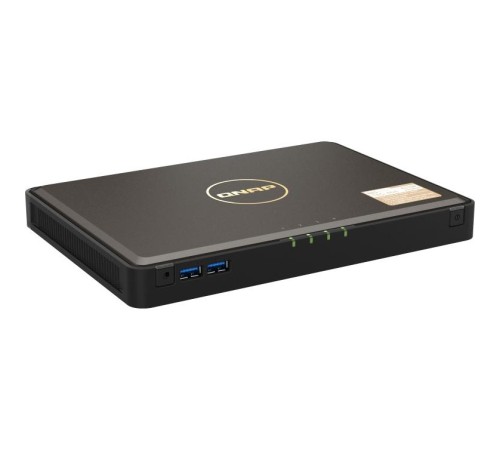 Сетевое хранилище без дисков/ SMB QNAP TBS-464-8G NAS 4-bay M.2 NVMe, Intel Celeron N5105 4-core/4-thread 2.0-2.9 GHz, 8 GB DDR4, 2 x 2.5 GbE, 2xUSB 3.2 Gen 1 port, 3xUSB 2.0 port, 2xHDMI Output Сетевое хранилище без дисков/ SMB QNAP TBS-464-8G NAS 4-bay M.2 NVMe, Intel Celeron N5105 4-core/4-thread 2.0-2.9 GHz, 8 GB DDR4, 2 x 2.5 GbE, 2xUSB 3.2 Gen 1 port, 3xUSB 2.0 port, 2xHDMI Output