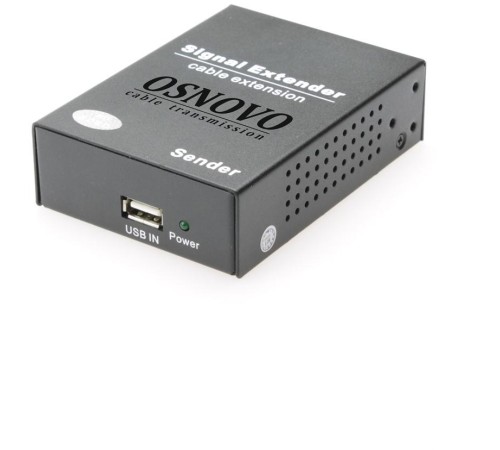 Удлинитель/ OSNOVO Удлинитель интерфейса USB 2.0 по сети Ethernet. Расстояние передачи "точка-точка" по кабелю витой пары (CAT5e/6) до 150м Удлинитель/ OSNOVO Удлинитель интерфейса USB 2.0 по сети Ethernet. Расстояние передачи "точка-точка" по кабелю витой пары (CAT5e/6) до 150м