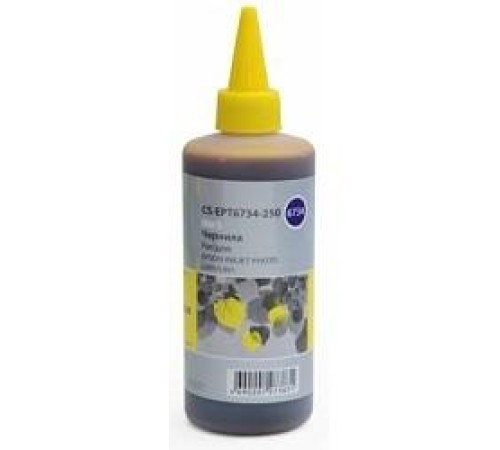 -/ Чернила Cactus CS-EPT6734-250 T6734 желтый 250мл для Epson L800/L810/L850/L1800