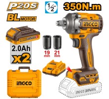 Аккумуляторный ударный гайковерт BL 20В 300Hm 1/2 INGCO CIWLI2035