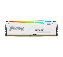 Память оперативная/ Kingston 16GB 5200MT/s DDR5 CL40 DIMM FURY Beast White RGB XMP