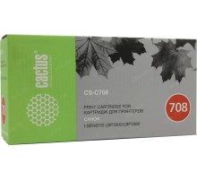 -/ Картридж лазерный Cactus CS-C708 708H черный (2500стр.) для Canon LBP-3300/3360/3300/3360