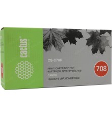 -/ Картридж лазерный Cactus CS-C708 708H черный (2500стр.) для Canon LBP-3300/3360/3300/3360