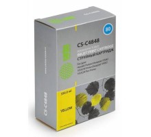 -/ Картридж струйный Cactus CS-C4848 №80 желтый (400мл) для HP DJ 1050C/1055CM/1000