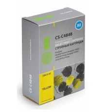 -/ Картридж струйный Cactus CS-C4848 №80 желтый (400мл) для HP DJ 1050C/1055CM/1000