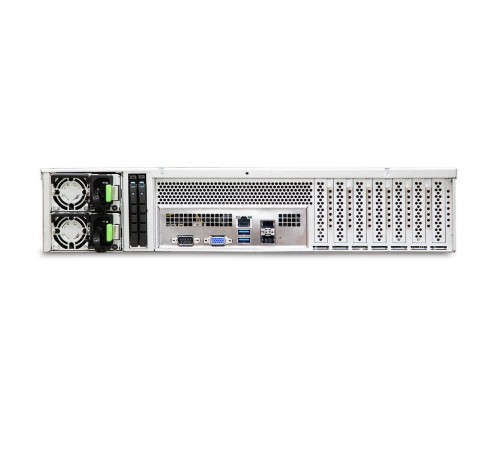Серверный корпус/ RSC-2KT, 2U, 8xSATA/SAS HS 3,5/2,5" universal bay + 2x2,5" 15mm internal bay + ODD bracket, up to 12"(W) x 13"(D) E-ATX, 2x12G 4-port passive BP with 1xSFF-8643, 3x 80x25mm fan (middle), 550W 1+1 redundant 80+ Platinu