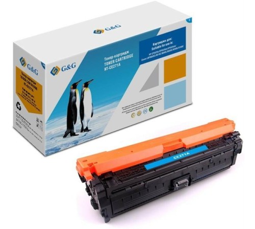Картридж Cartridge G&G 650A для LJ CP5520/5525 голубой 15 000 стр. аналог CE271A гарантия 36 мес.