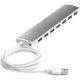 Greenconnect USB 2.0 Разветвитель GCR-UH217S на 7 портов 0,5m , silver