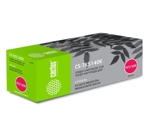 Картридж лазерный Cactus CS-TK5140K TK-5140K черный (7000стр.) для Kyocera Ecosys M6030cdn/M6530cdn/P6130cdn