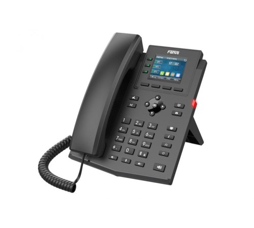 Телефон Fanvil X303P, 4 SIP-акк., 2,4", 320x240 Цвет. экран, POE, БП в комп., 2x100 Mbps Телефон Fanvil X303P, 4 SIP-акк., 2,4", 320x240 Цвет. экран, POE, БП в комп., 2x100 Mbps