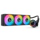 Система жидкостного охлаждения/ Water Cooling System JONSBO TG-360 Black (300W, 360mm, Black, ARGB/ Fans: 3x120mm, 66.19CFM, 35.4dBA, 1800RPM/ Pump height 72mm, 30dBA, 2400RPM, Rad thickness 27mm/ S: 1700, 1200, 115X, AM5, AM4)