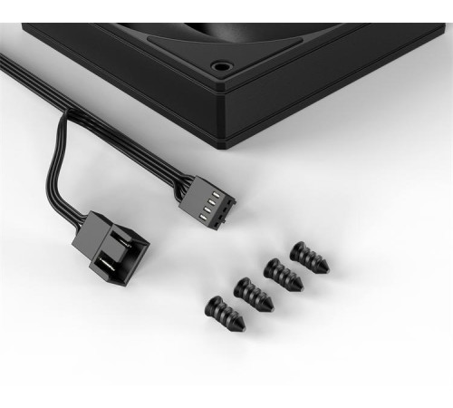 Вентилятор для корпуса ID-COOLING AS-120-K 120x120x25мм (60шт./кор, PWM, резиновые углы, черный, 300-2000об/мин, супертихий) BOX