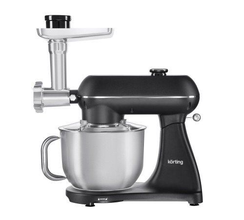 Кухонная машина KORTING/ Кухонная машина KORTING, мощность 1500 Вт, 5 насадок, объем чаши 6.5 л, сенсорный дисплей/механическое управление, планетарное вращение, 11 скоростей, турборежим, импульсный режим, таймер, насадка для смешивания/крюк для теста/вен