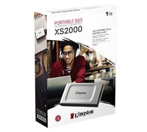 Тведотельный накопитель Kingston External SSD SXS2000 1Tb USB 3.2 Gen 2x2 R2000/W2000MB/s Retail 1 year (SXS2000/1000G)